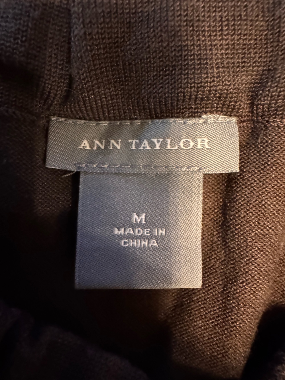Ann Taylor Silk Blend Tank Blouse Size medium Mocha Color - Picture 2 of 4